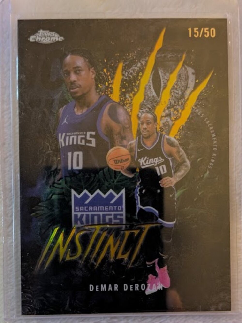 2025 Topps Instinct DEMAR DEROZAN #INS-8 15/50